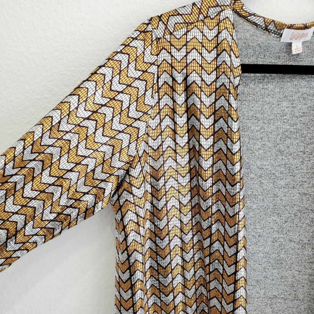 Long Duster Cardigan Lularoe Sarah Elegant collection Large NWT